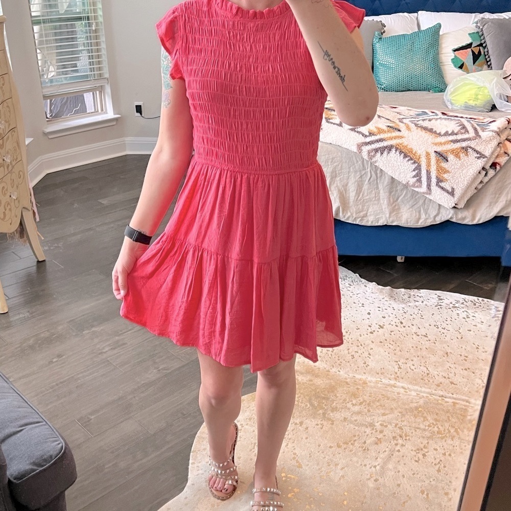 Talulah Anthro Pink A-Line Mini Dress